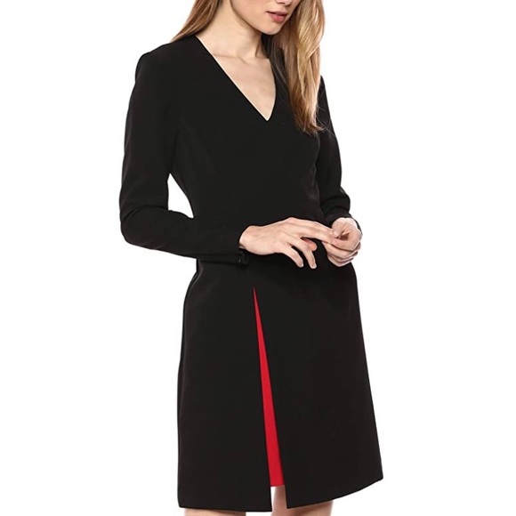 Vince Camuto Dresses & Skirts - Vince Camuto Black Dress With Red Lining 6